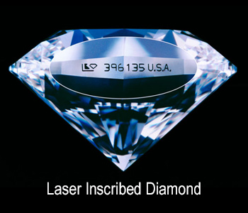 Laser Inscribed Diamond - George Kaplan